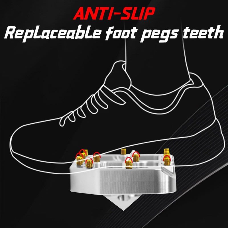 Dirt Bike Wide Non Slip Foot Pegs for Surron Light