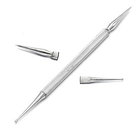 LAJA Imports 'Dotting Tool for Acrylic Nail Art Double Ended Needle & Dotter Manicure Design Lines & Dots Quality Beauty Tool