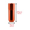 Orange 20 PCS M12x1.25 Lug Nuts 60mm Extended Tuner Aluminum