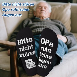 SockWaddles Funny Men's Socks with Sayings - Gift Idea for Men, Grandpa, Dad, Gamer, Bike, Camper for Christmas, Birthday, Father's Day, Grandpa, 39-46