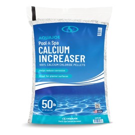 Aqua Joe Pool & Spa Calcium Chloride Pellets, 50 lb Bag – Calcium Hardness Increaser for Above & In-Ground Pools + Fast-Acting Ice Melt, CCPL50