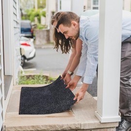 Taiyuhomes Door Mats Indoor Outdoor Doormat Washable For Pets Door Matts Duty Non-slip Entrance Mat Super Absorbent Front Door Mat For Kitchen Bathroom (Black, 60x100cm)