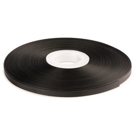 AVANAVA Cinta de grogrén de 1/4 pulgadas de ancho, 50 yardas, ideal para envolver regalos, lazos para el pelo, decoración del hogar, arreglo floral (030-negro)
