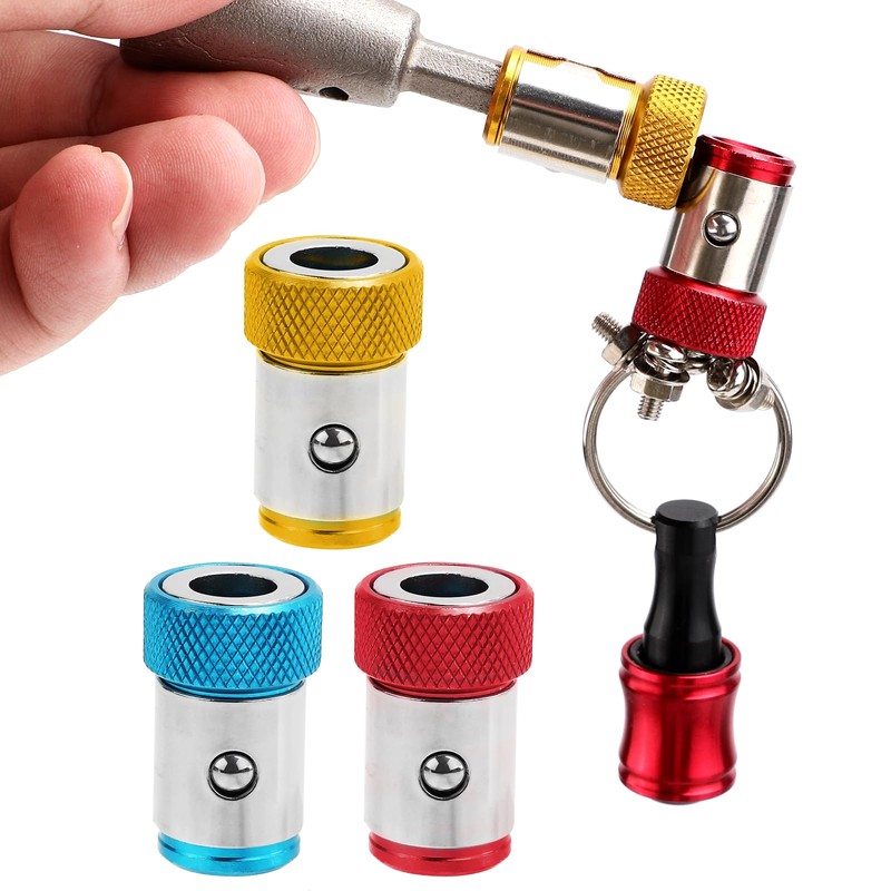 3pcs Screwdriver Head Magnetic Ring, Metal Magnet Screw Ring Removable