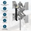 Rvdeaa RV X Chocks Wheel Stabilizer for Travel Trailers, 2