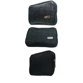 Wallet Size Bag with Compartments for Money and Make-up Items #41116blackbroc