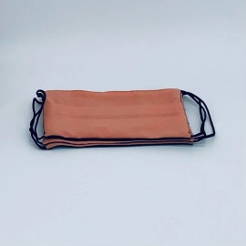 Unbranded Pleated 100% Cotton Face Masks Tri-Ply Reusable Mask, Washable 3 Pack, Apricot