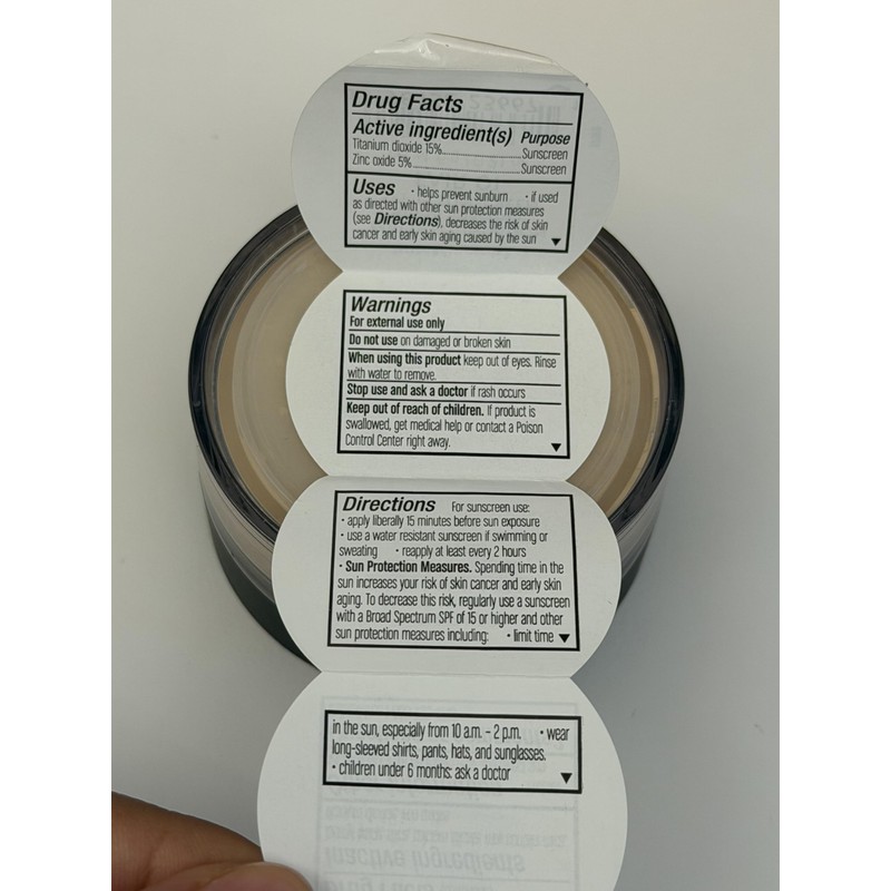 Original Matte Loose Mineral Foundation SPF 15, 01 Fair, Vegan,