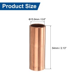 HARFINGTON 5pcs Mig Welding Gun Nozzle 0.6" Orifice 21-62F Gas Welding Gun Nozzle Copper Nickel Plating Welding Gun Accessory for 100L/Tweco Mini/#1 Mig Welding Guns