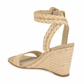 Nine West Women's Nerisa3 Wedge Sandal, Natural 110, 9
