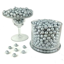 Color It Candy Shimmer Silver Sixlets 2 Lb Bag - Perfect For Table Centerpieces, Weddings, Birthdays, Candy Buffets, & Party Favors.