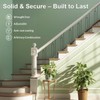 10 Pack Wrought Iron Railing, 44" x 1/2" Rectangular Hollow