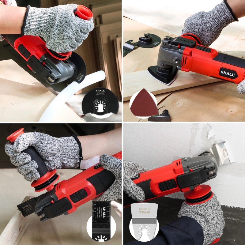 SHALL 102PCS Multitool Blades, Oscillating Multi Tool Accessories kits US