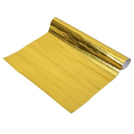 X AUTOHAUX Car Heat Shroud 12'' x 47'' Aluminized Heat Shield Mat Gold Tone