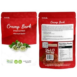 Cramp Bark Tea - 56 grams - Cut and Sifted - Viburnum Opulus L Resealable Bag - 56 grams - Premium Quality (Cramp Bark)