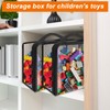 YEXEXINM 6 Pcs Toy Storage Bags, Clear PVC Organiser Bags