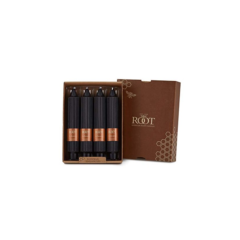 Root Candles Unscented Dinner Candles Premium Beeswax Blend Boxed Candle