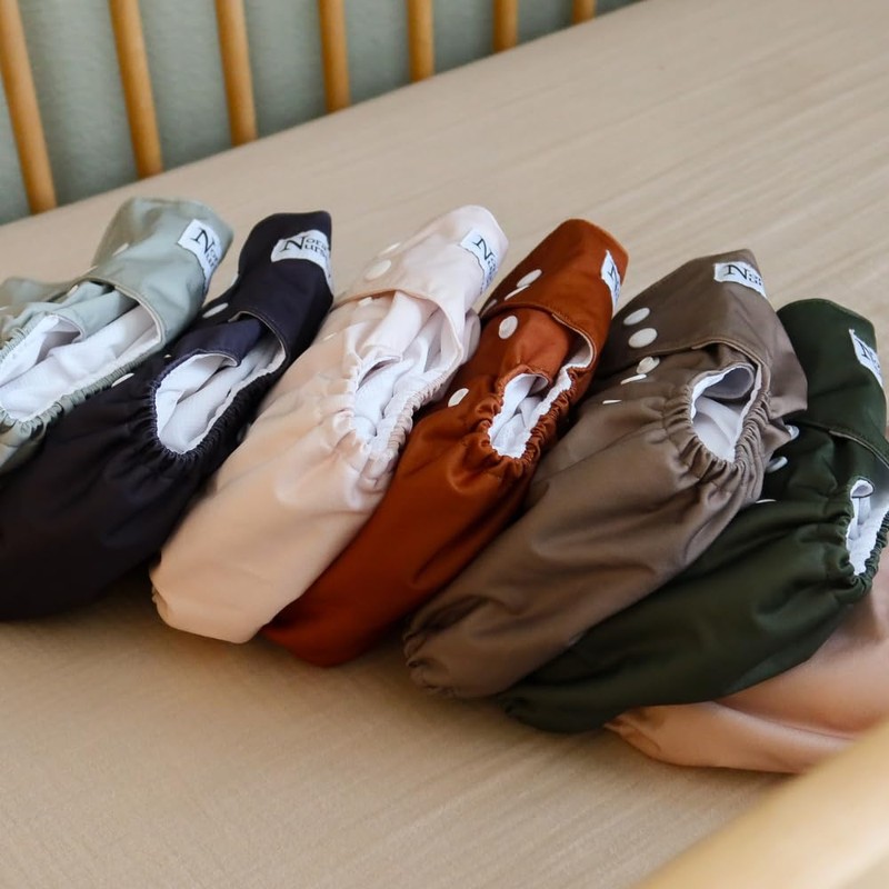 Nora's Nursery AWJ Cloth Diapers 7 Pack with 1 Wet