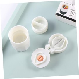 IWOWHERO 2Pcs Portable Pill Cutter Convenient Medication Divider for Home Travel Effortlessly Cuts Vitamins Caplets Fashionable White Design