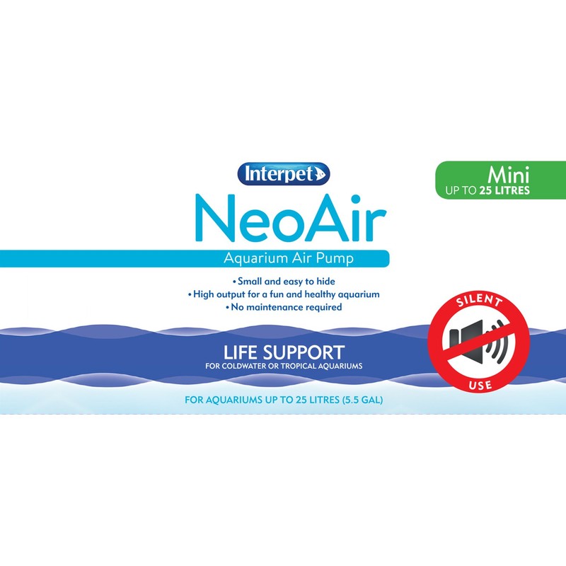 Interpet NeoAir Pump, Silent, High Output Powerful Oxygenator for Small