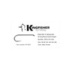 Kingfisher Fly Fishing Standard Nymph Fly Tying Hook Barbless, #16
