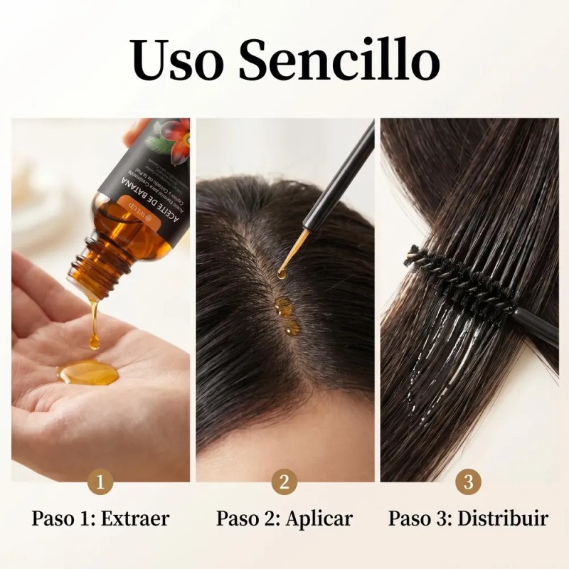 Aceite De Batana Para Cabello 2 En 1 Repara Crece