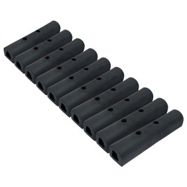 Rubber Bumper Strip, Universal 10" x 2" x 2" inch - Protection Guard for Delivery Van, Work Truck, Trailer, Loading Dock, Rear Fender (10 Pack)