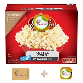 Orville Redenbacher's Kettle Corn Microwave Popcorn, 3.28 oz, 12 Count + Createandbundle Sticker