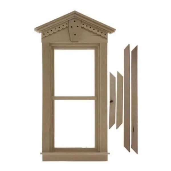 Handley House Dollhouse Part - Double Hung Window, Fancy Victorian,