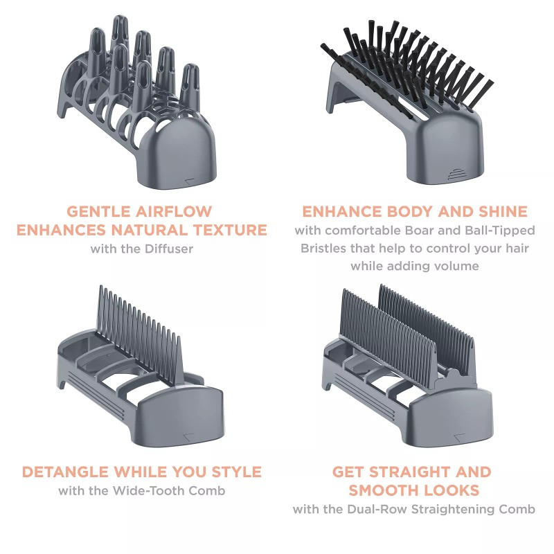 CONAIR SD12FF INFINITIPRO BY CONAIR 4-in-1 Frizz Free Styling Hair