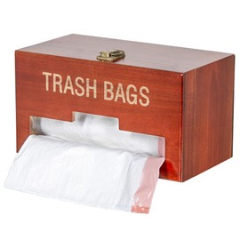 Trash Bag Dispenser: Wall Mounted Trash Bag Dispenser Roll Holder for Countertop, Storage and Organization Garbage Bag Organizer for Kitchen Under Sink Plastic Bags Storage,