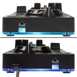 Hercules DJControl Starlight Ultra Portable Compact DJ Controller Bundle with Case, MIDI Cable, and Austin Bazaar Polishing Cloth