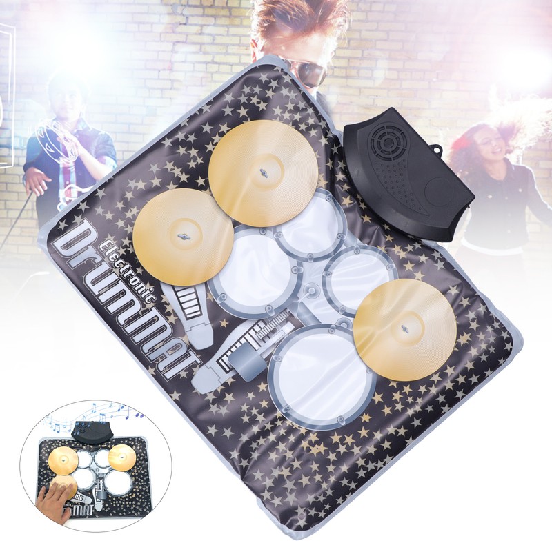 Electronic Drum Pad Mini Portable Foldable for Children Musical Instrument