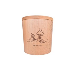Rattan Gei TOUGEI Canister (Snufkin & Little Mei), Natural Wood, Moomin Series, 8.5 fl oz (250 ml), Wooden Storage Container