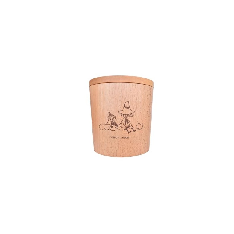 Rattan Gei TOUGEI Canister (Snufkin & Little Mei), Natural Wood,