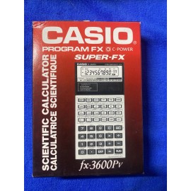 CASIO FX-3600PV CALCULATOR, VINTAGE 1990.