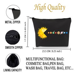 JXGZSO Funny Solar System Makeup Bag Space Theme Party Makeup Pouch Astrology Lovers Gift Planet Lover Gift Science Gift (Solar System Bag)