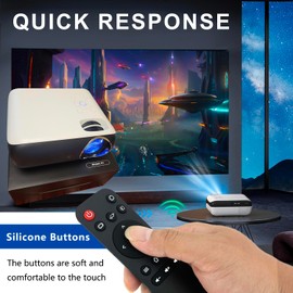 KhotIlong Replacement Remote for Mini Projector,Compatible with HAPPRUN H1 Projector.