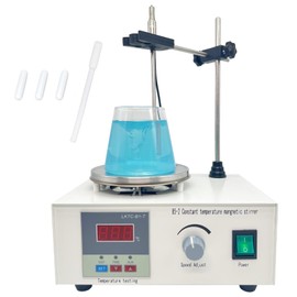 85-2 Magnetic Stirrer, Hot Plate Mixer with Magnetic Stir Bar, Lab Hotplate Stirrer 2000 RPM Stir Plate with Digital Display Temperature Probe Support Stand, Adjustable Speed Magnetic Mixer