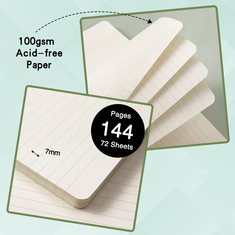 URSUNSHINE Ruled Notebook/Journal - Classic Lined Journal/Notebook, Hardcover with Thick