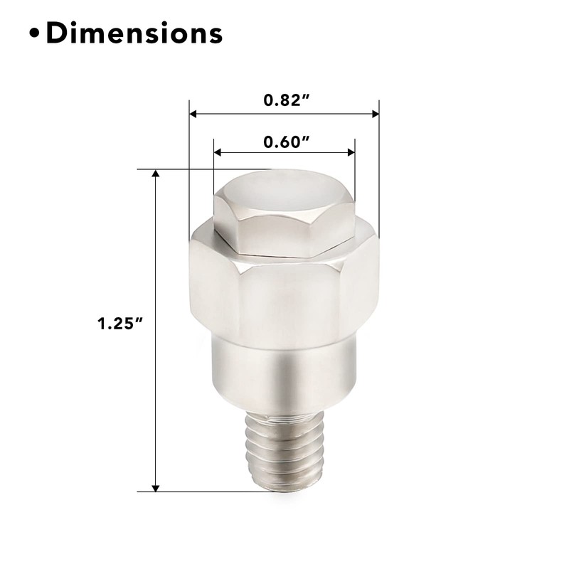 Recoil GMS 2Pcs Short GM Battery Side Post Terminal Adapter