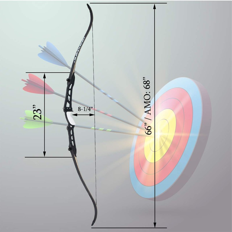 SinoArt 68" Metal Riser Takedown Recurve Bow Adult Archery Competition