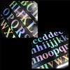 YS-049 English Stickers (Uppercase & Lower Case) Alphabet Large Aurora