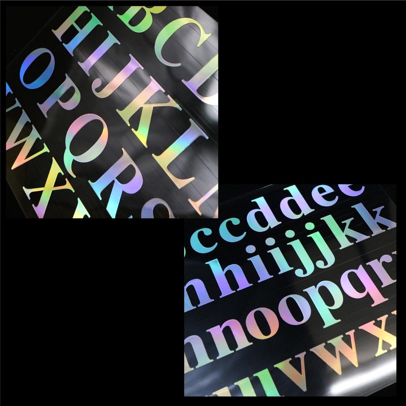 YS-049 English Stickers (Uppercase & Lower Case) Alphabet Large Aurora