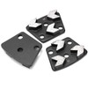 Srliya 3Pcs Trapezoid Diamond Grinder Concrete Grinding Shoes Cutting Tool