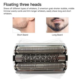 5020s, 5030, 5030s Electric Shaver Head For Bra-un Series 5 For Bra-un Shaver Huoptl 52S 5020,5020S, 5030,5030S, Huoptl 5040,5040S(Silver)