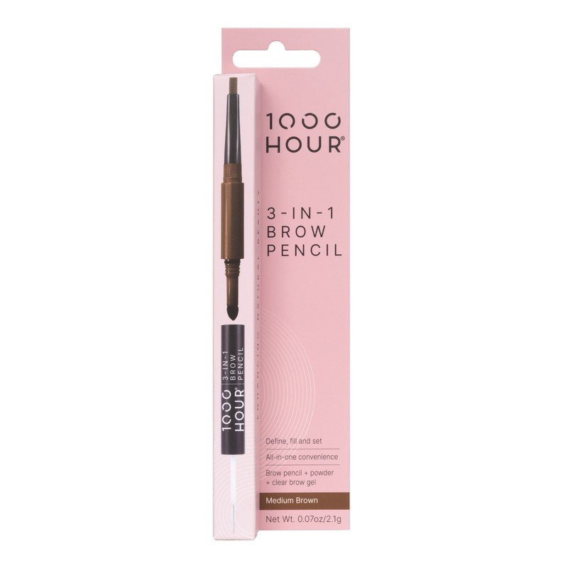 1000 Hour 3-In-1 Brow Pencil 2.1g, Light Brown/Blonde