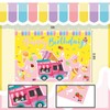 Ice Cream Birthday Party Decorations-Ice Cream Theme Happy Birthday Backdrop
