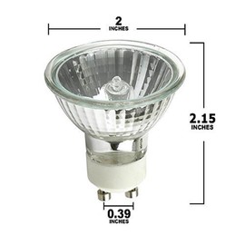 KOR (Pack of 10) 35MR16/GU10-35 Watt - Flood - GU10 (Twist & Lock) Base - 120V - MR16 Light Bulb 35W MR16