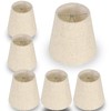Clip on Lamp Shade 5.2 INCH, Mini Beige Fabric Lampshade